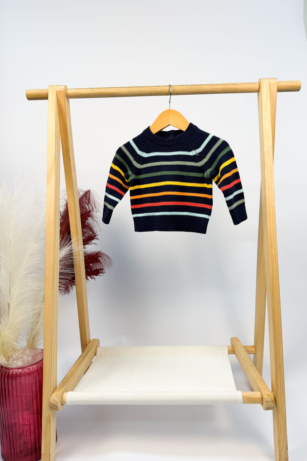 Navy Rainbow Sweater