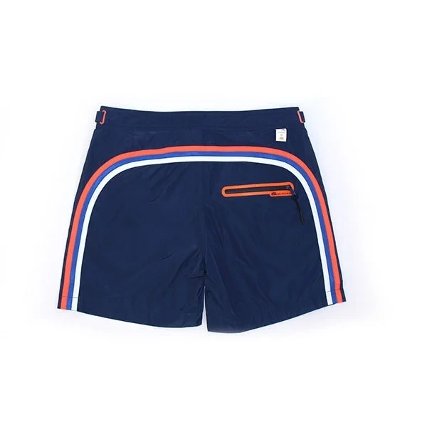 Sundek Men&#39;s BS/RB Adjustable Waist With Button 14&quot; - Navy #2