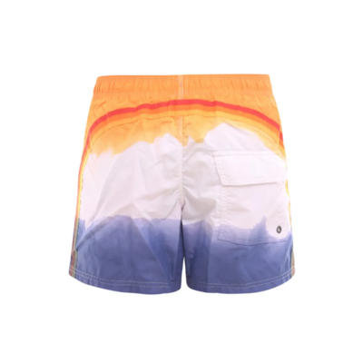 SUNDEK TIE &amp; DYE SWIM TRUNKS-PAPAYA