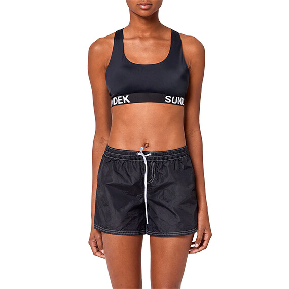 GOLDEN WAVE WOMEN&#39;S SWIM SHORTS-BLACK