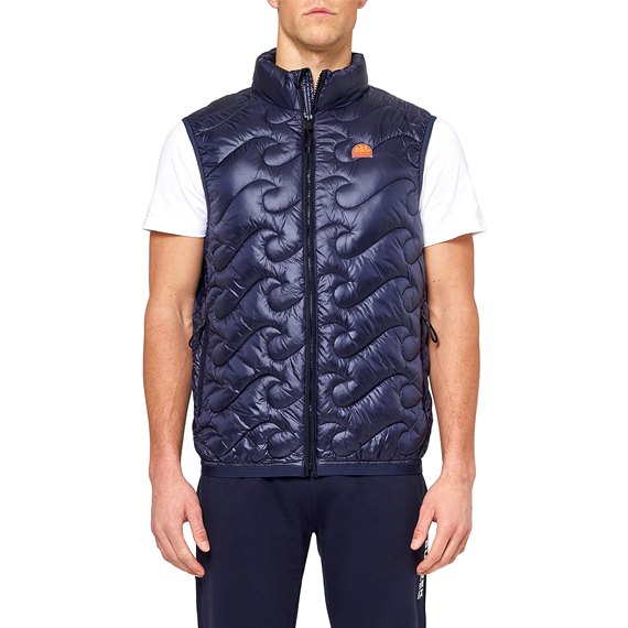 COLLAR VEST-NAVY