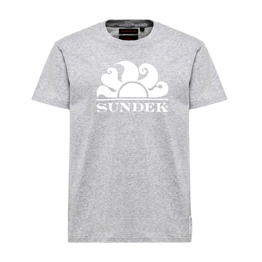 Sundek Men&#39;s Sundek Logo T-Shirt S/S - Grey Melange