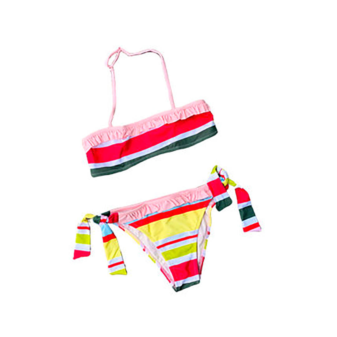 Girls Mini Gardenia Bikini - Tropical Pink
