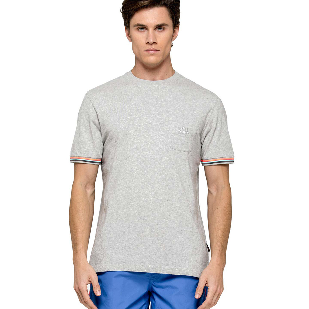 Men&#39;s Finn T-Shirt S/S - Grey Melange #7