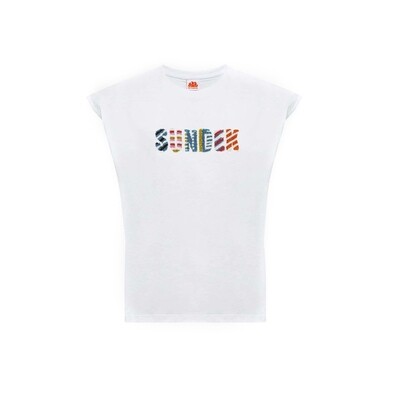 SUNDEK HARPER -O NECK WHITE