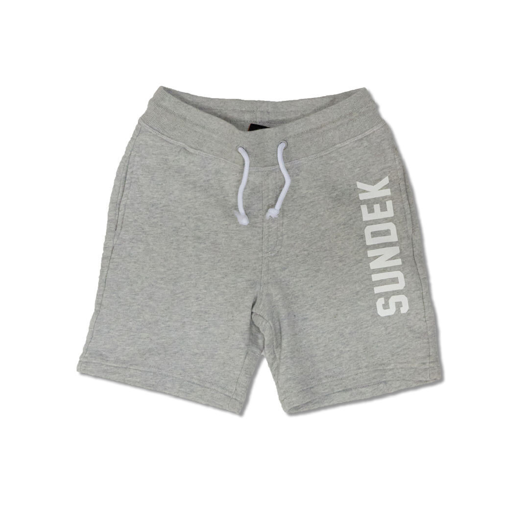 Boy&#39;s Mini Sundek Print Walkshort - Grey Melagne