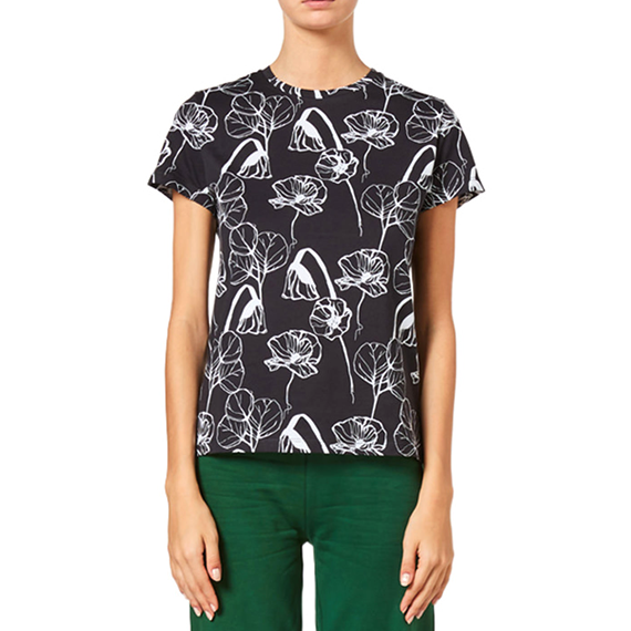 SUNDEK PRINTED T-SHIRT-BLACK