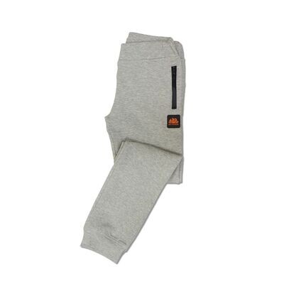 Boy&#39;s Mini Edgard Long Pants Coated Zip - Grey Melange