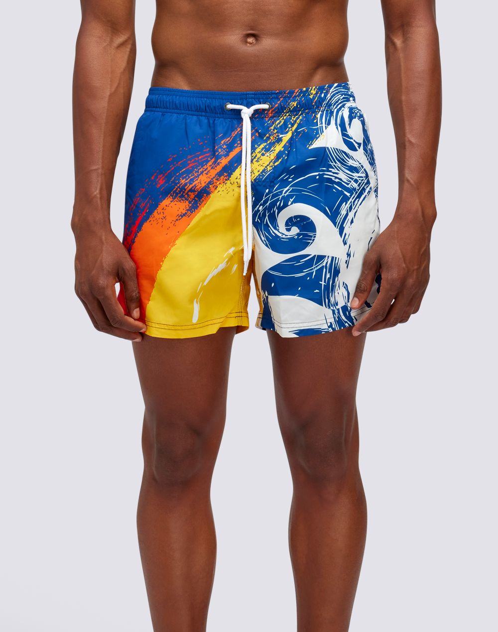 Sundek Recycled Poly Short Swimshorts Elastic Waist Logo Print