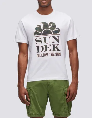 Follow The Sun Camou Print T-Shirt