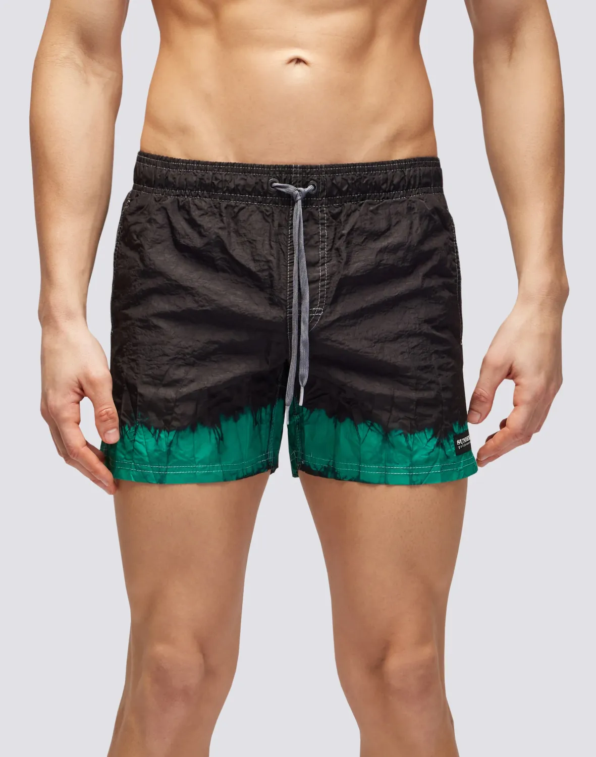 Sundek Short Swim Shorts With An Elasticated Waistband