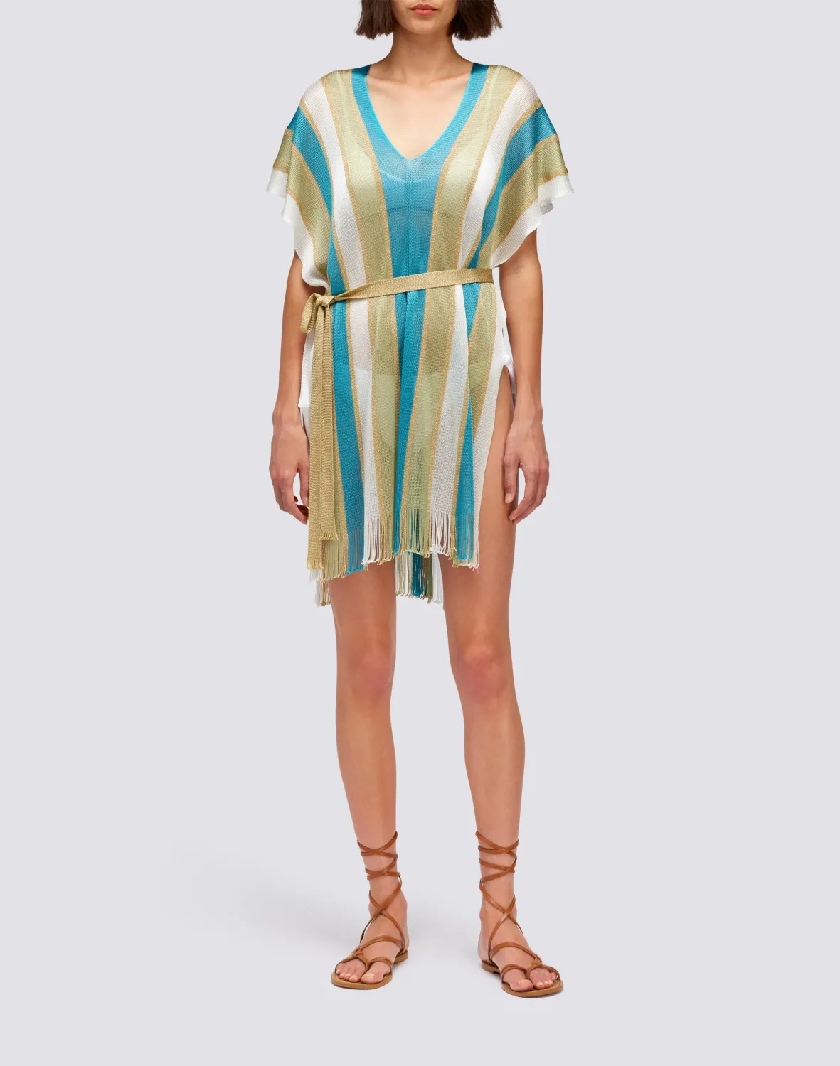 Sundek Lurex Kaftan With Belt