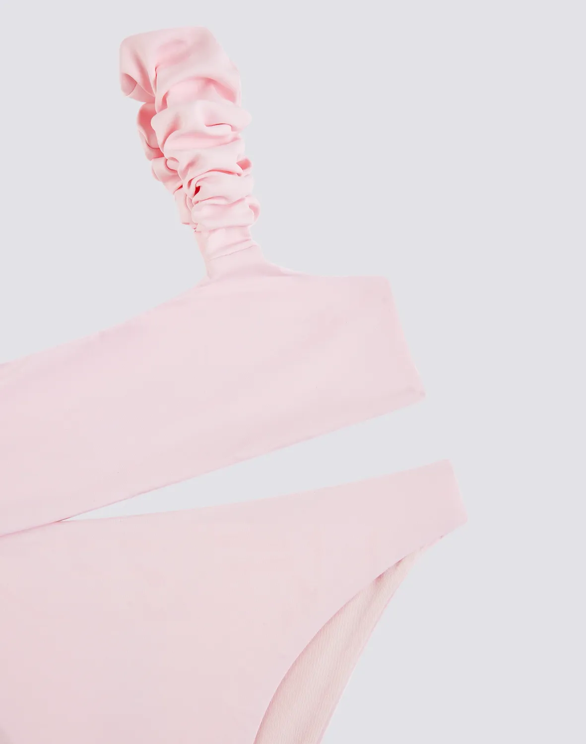 Bikini Top With Ruffles And Fixed Slip