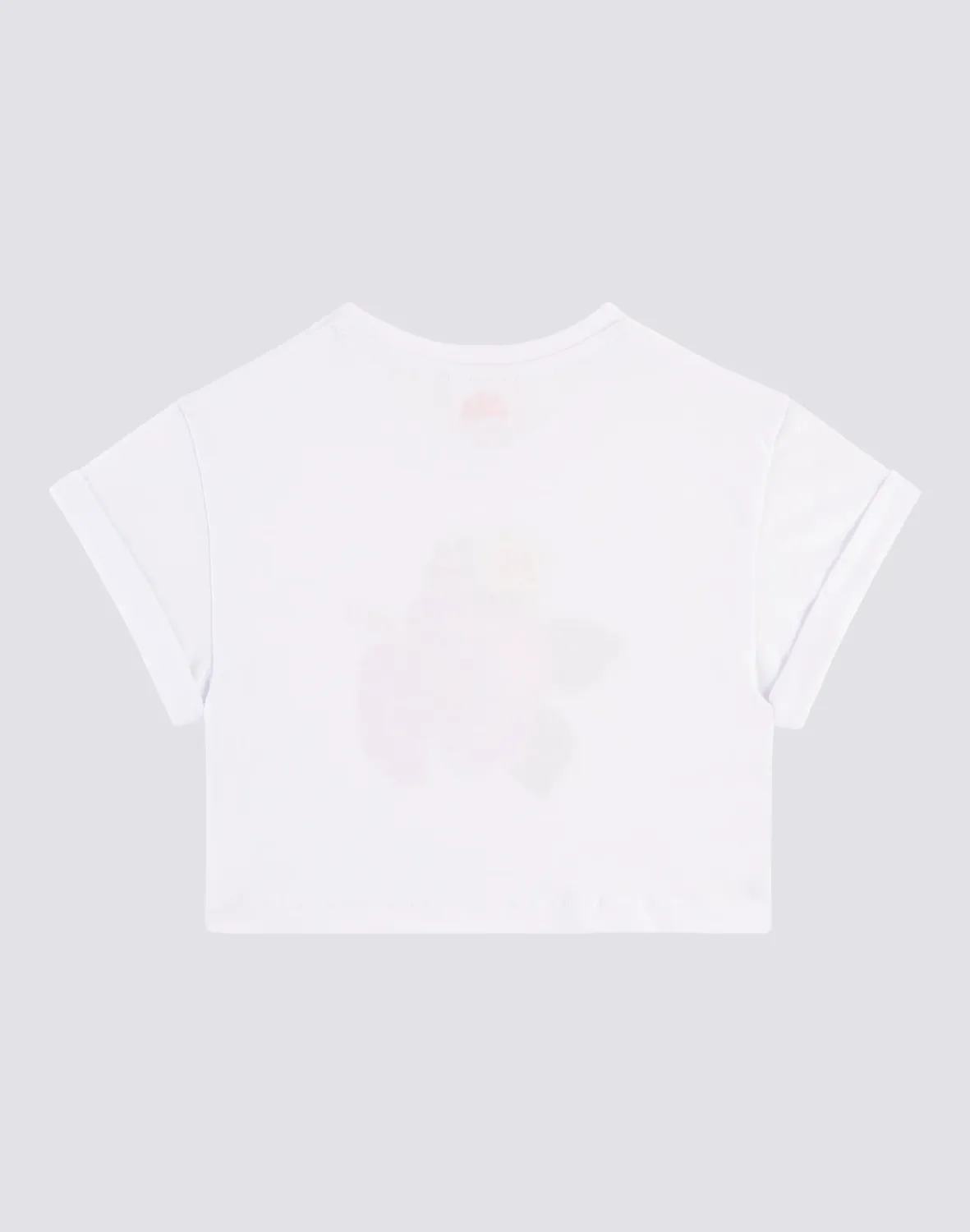 Sundek Cropped T-Shirt With Rhinestone White