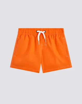 Sundek Swim Shorts With An Elasticated Waistband Sun Orange 02