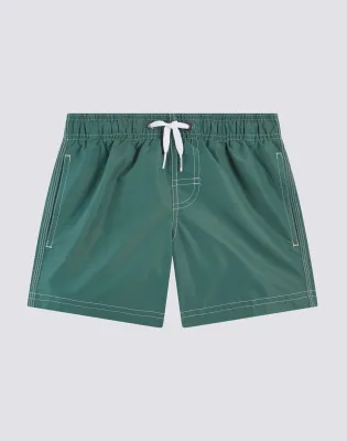 Iconic Taffeta Elasticated Short Waist Camo Green