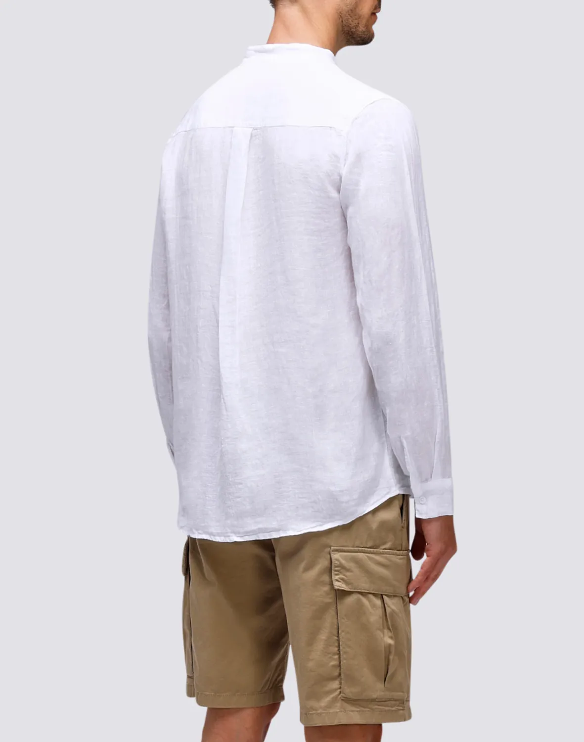Sundek Linen Shirt With Mandar Collar