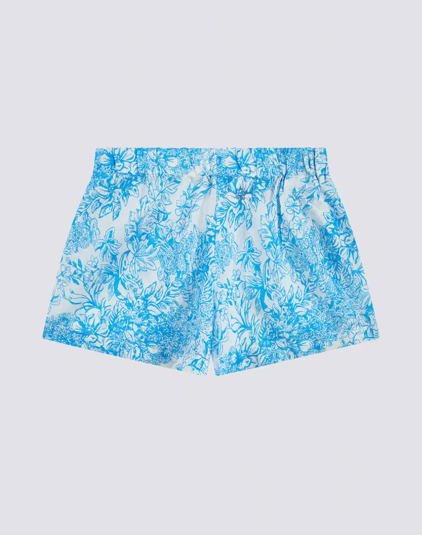 Sundek Girls Bilberry Fleur de Joie Print Stretch Shorts