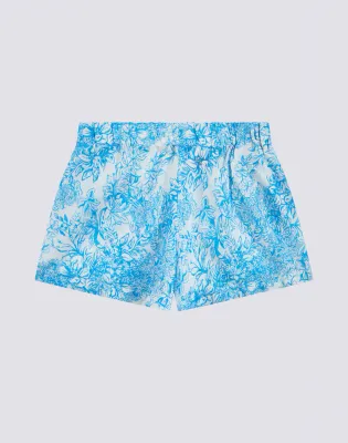 Sundek Girls Bilberry Fleur de Joie Print Stretch Shorts