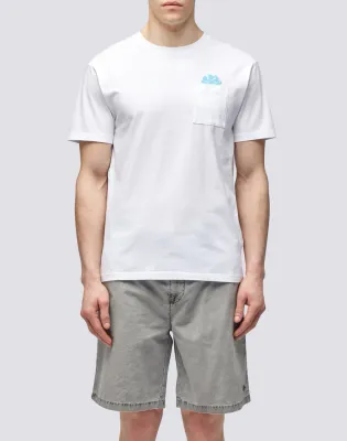 Sundek Men White T-Shirt with Pocket Sundek Men White T-Shirt with Pocket