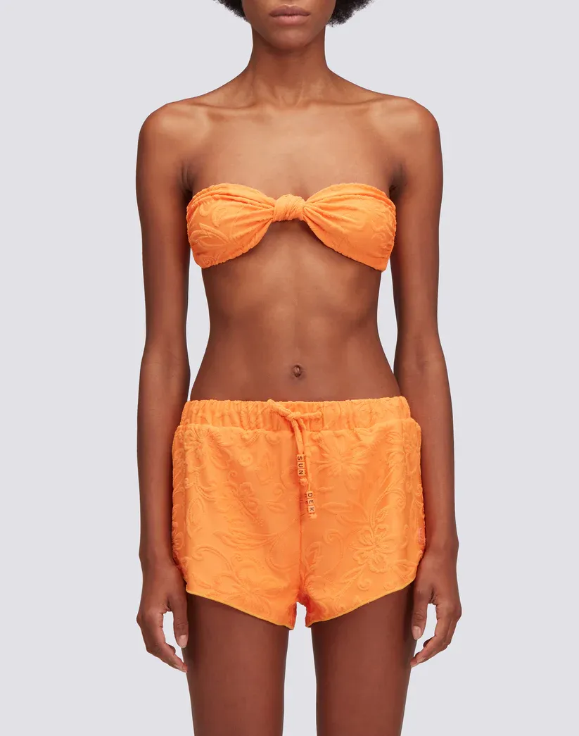 Sundek Women Lulo Jacquard Terry Shorts with SK23 Pattern