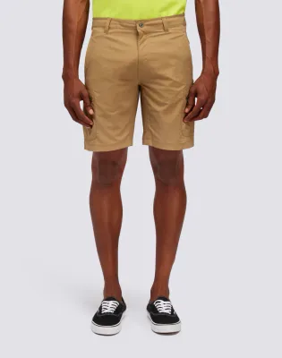 Sundek Men Khaki Quick-Dry Cargo Shorts