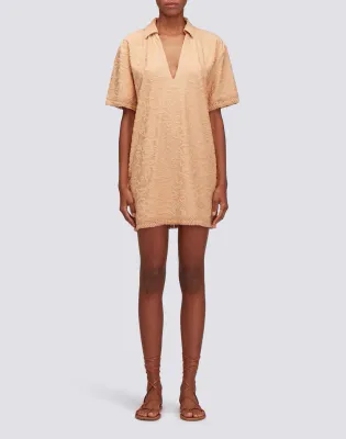 Sundek Women Durian Short Fringed Jacquard Terry Dress