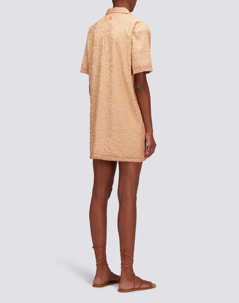 Sundek Women Durian Short Fringed Jacquard Terry Dress