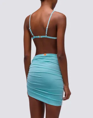 Sundek Women Blue Java Short Pareo in Light Velvet