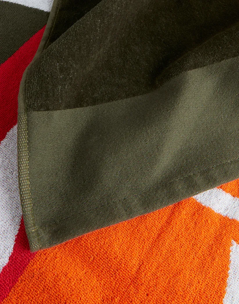 Sundek Dark Green Jacquard Towel