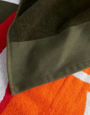 Sundek Dark Green Jacquard Towel