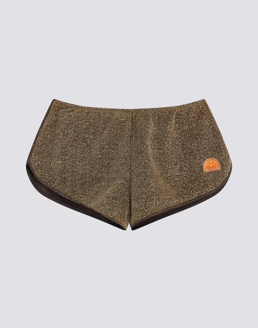 Sundek Girls Bronze Mini Lulin Lurex Short Beach Shorts