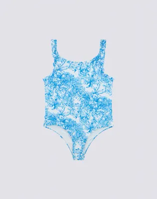 Sundek Girls Bilberry Fleur de Joie Print One-Piece Swimsuit