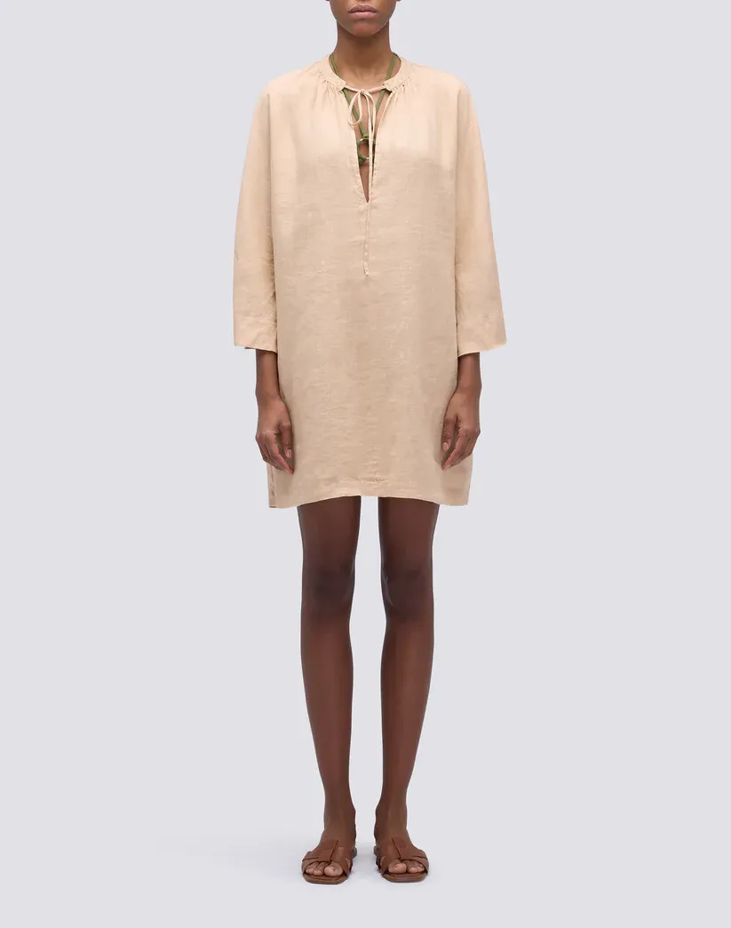 Sundek Women Durian Short Linen Dress