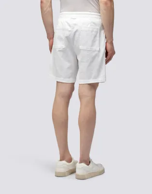 Sundek Men Off White Stretch Twill Walkshort