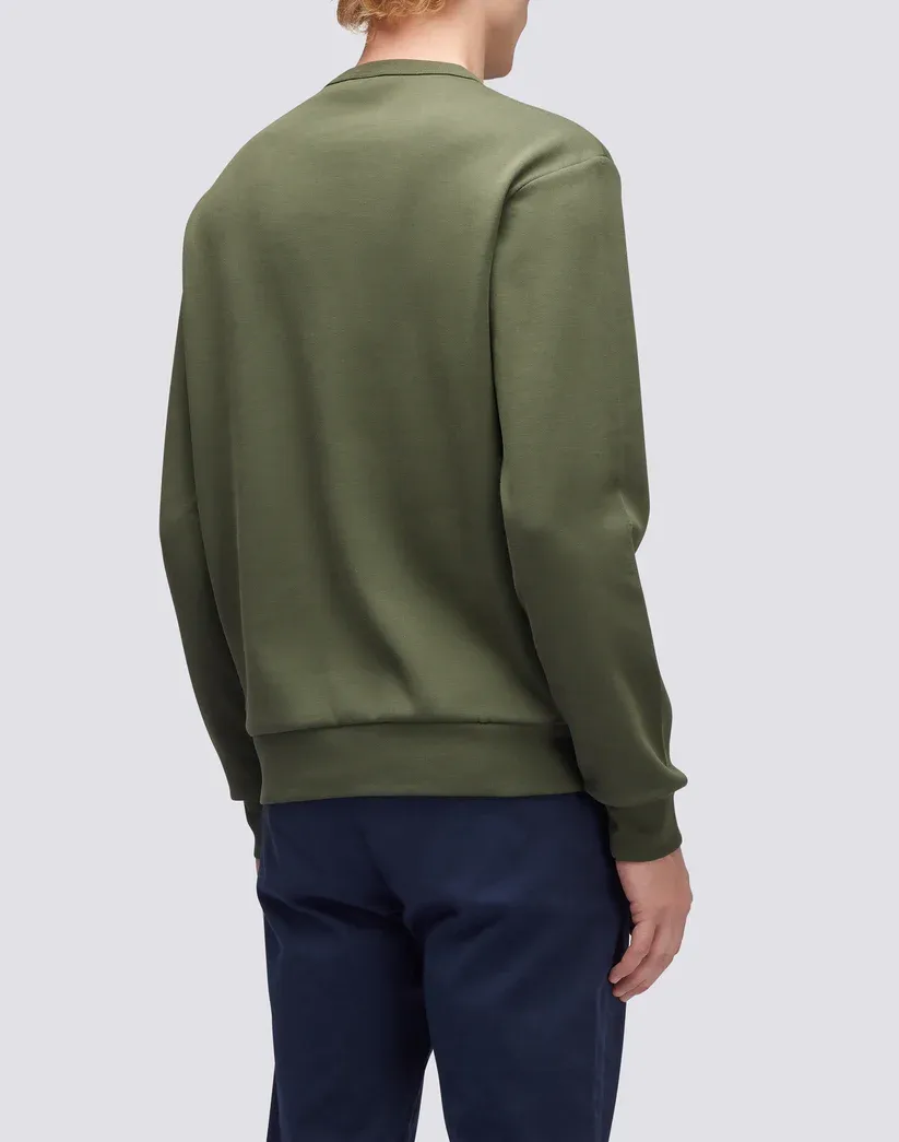 Sundek Men Dark Green Crew Neck Sweatshirt