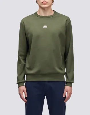 Sundek Men Dark Green Crew Neck Sweatshirt