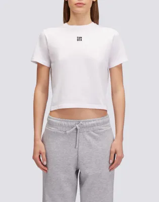Sundek Women White Cropped T-Shirt