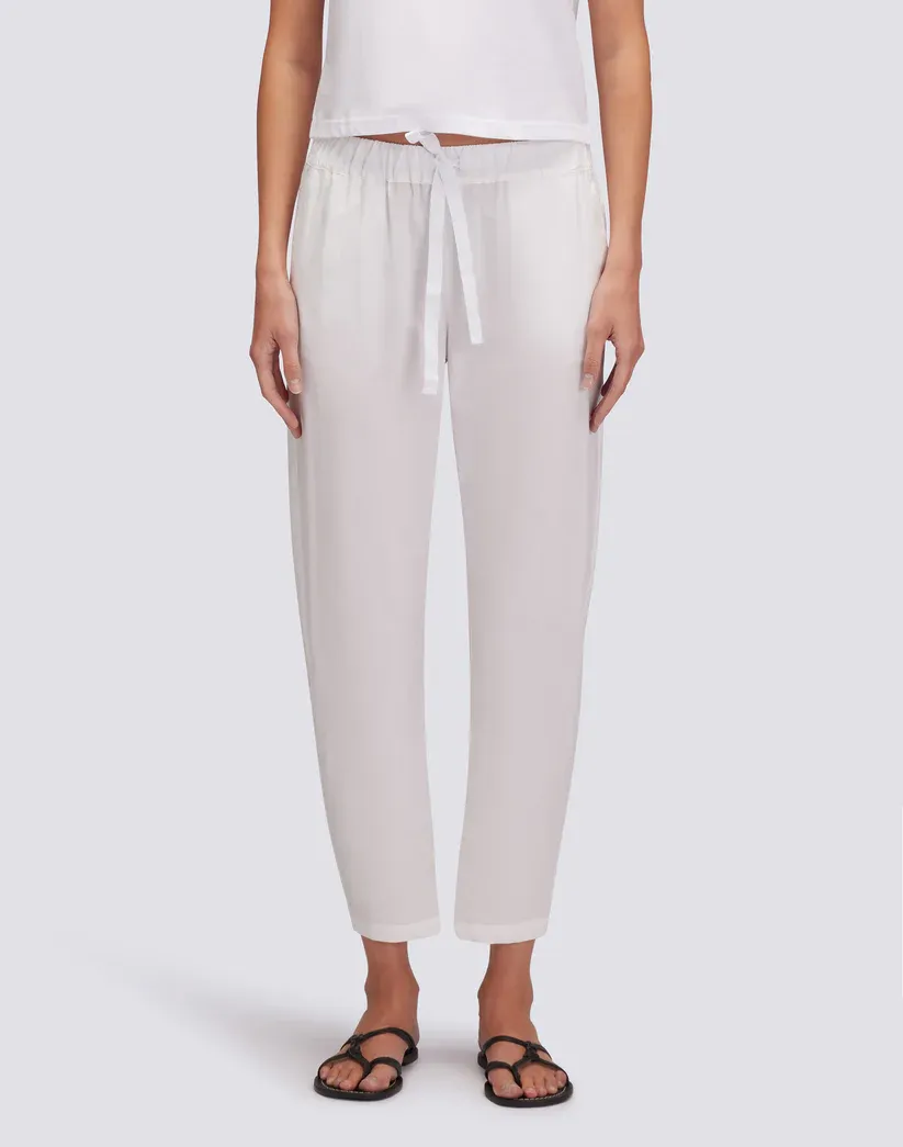Sundek Women White Poplin Long Trousers