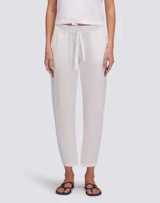 Sundek Women White Poplin Long Trousers