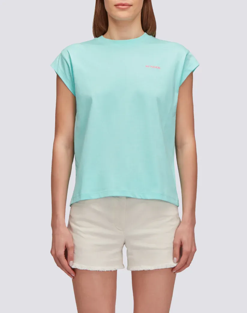 Sundek Women Blue Java T-Shirt with Degradé Print