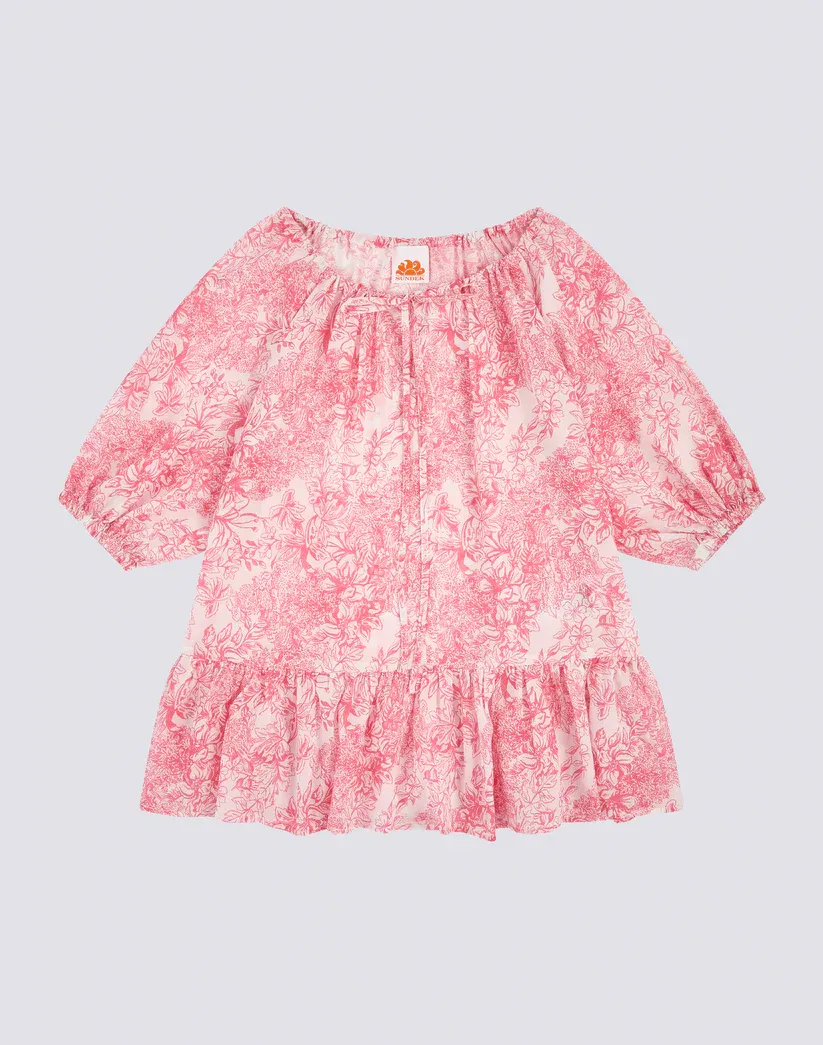 Sundek Girls Sleeveless Dress with Fleur de Joie Print