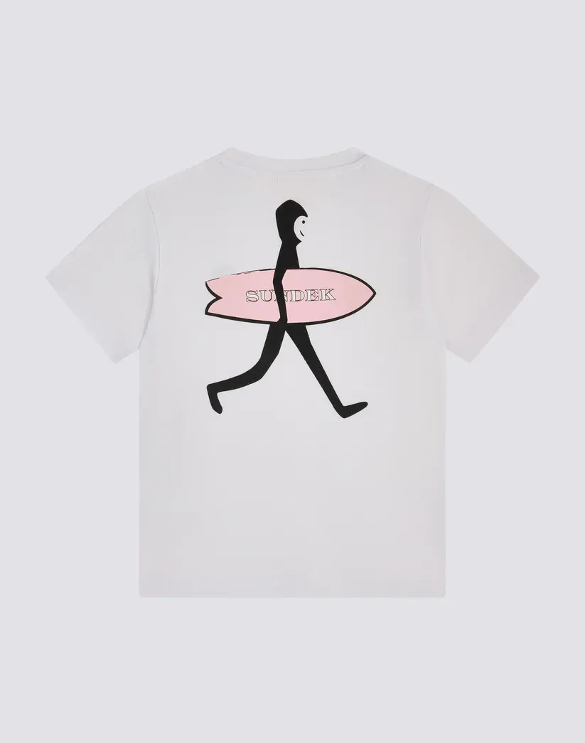 Sundek Boys White Wetsuit Print T-Shirt