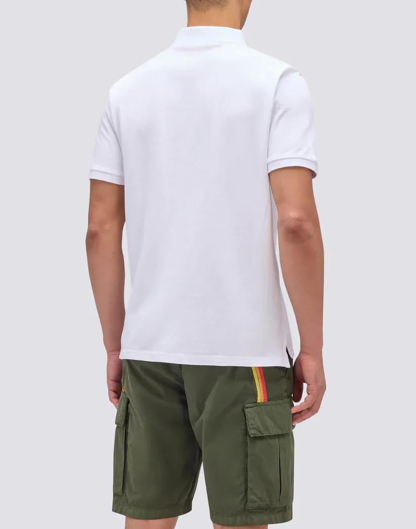 Sundek Men White Chadwick Cotton Piqué Polo Shirt