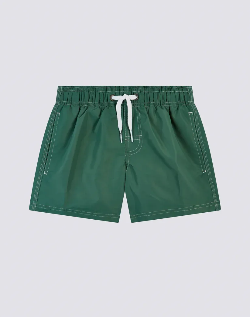 Sundek Boys Camo Green Swimshorts Short Elasticated Waist Iconic Taffeta