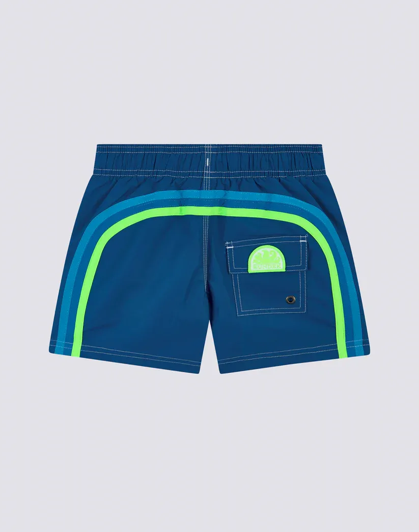 Sundek Boys Cosmo Swimshorts Short Elasticated Waist Iconic Taffeta