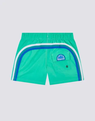 Sundek Boys Atoll Swimshorts Short Elasticated Waist Iconic Taffeta