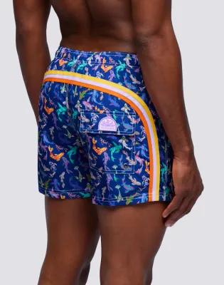 Sundek Men Admiral Swim Shorts Print Koi Pop Repreve®