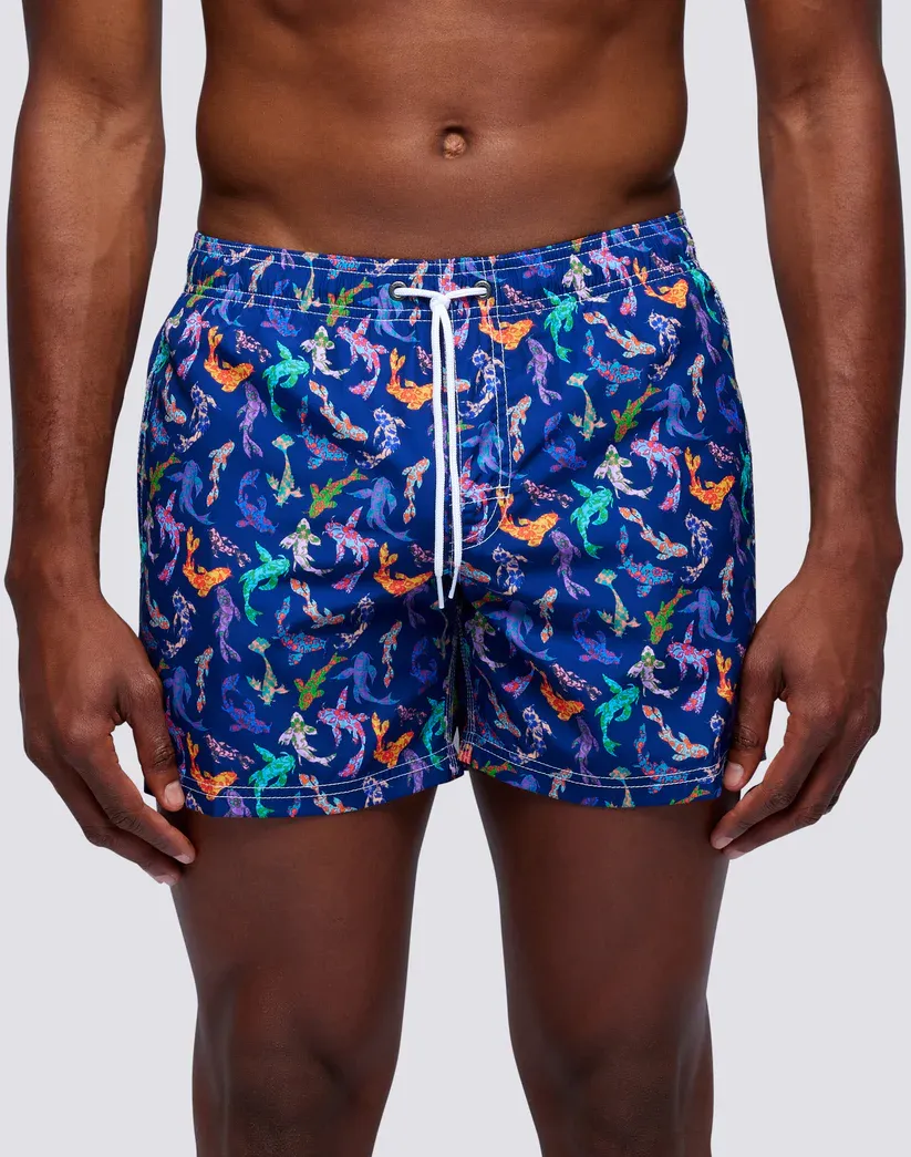 Sundek Men Admiral Swim Shorts Print Koi Pop Repreve®