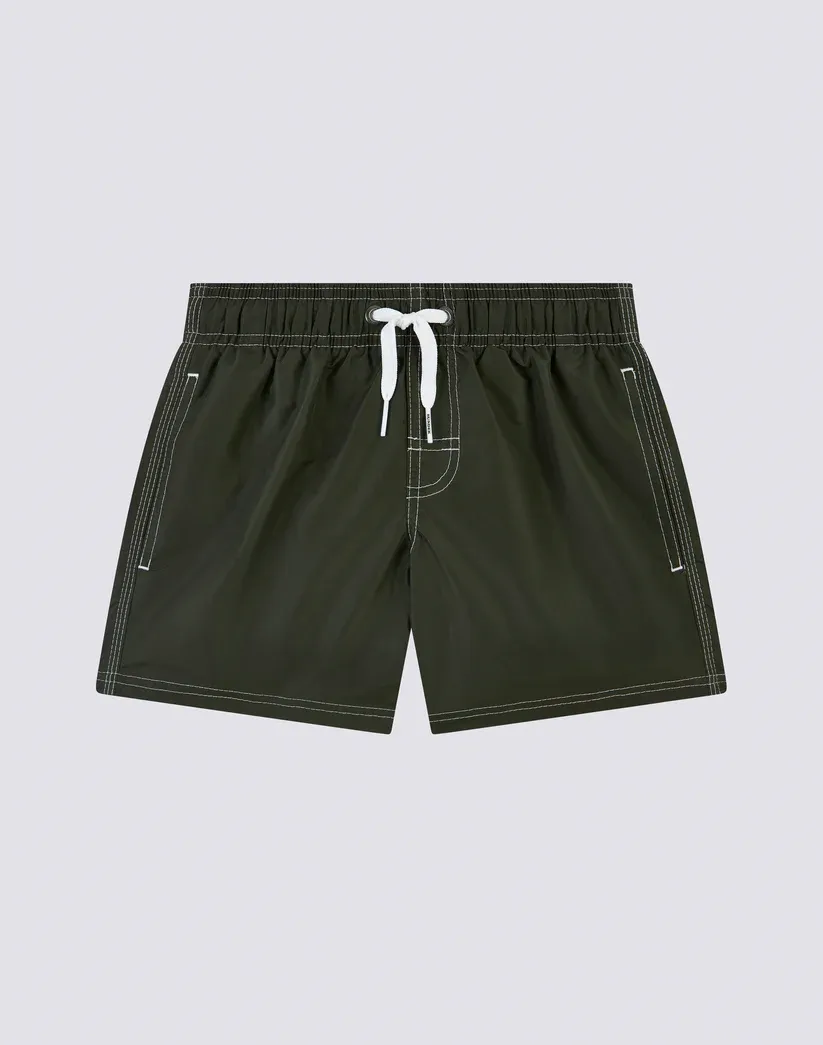 Sundek Boys Pine Swimshorts Short Elasticated Waist Iconic Taffeta